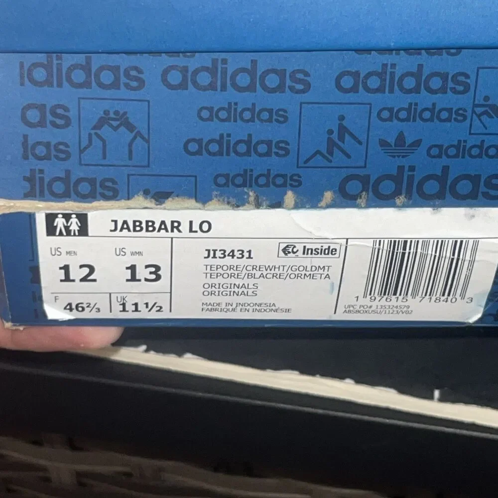 Size 12 - adidas Jabbar Low Team Power Red